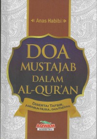 Image of DOA MUSTAJAB DALAM AL-QUR'AN