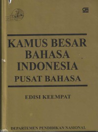 Image of Kamus Besar Bahasa Indonesia Pusat Bahasa Edisi Keempat